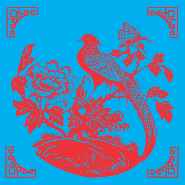 花鳥(niǎo)剪紙