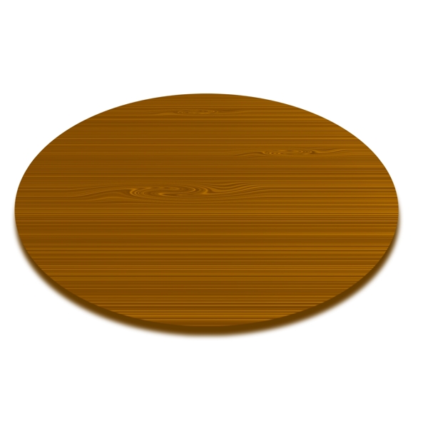 圆形的木质木板插画