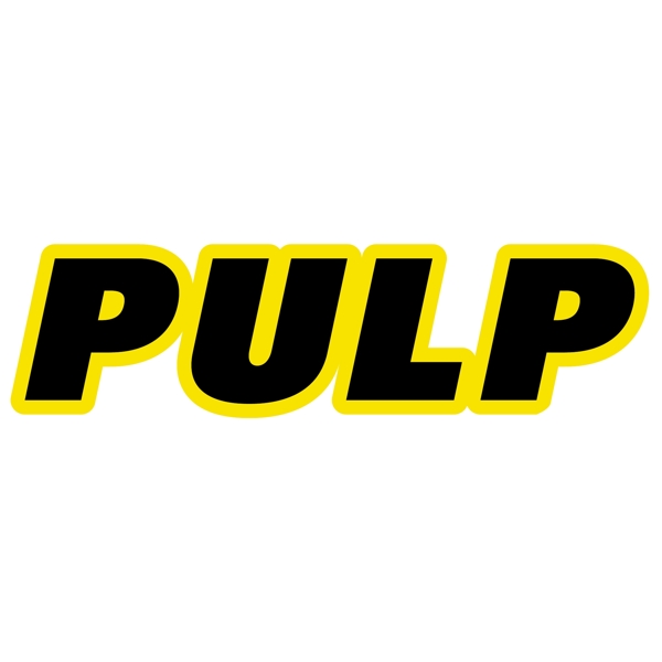 創(chuàng)意PULP英文字體logo設(shè)計