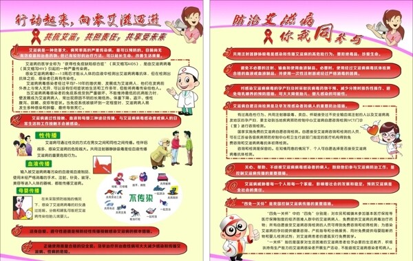 艾滋病宣傳單圖片