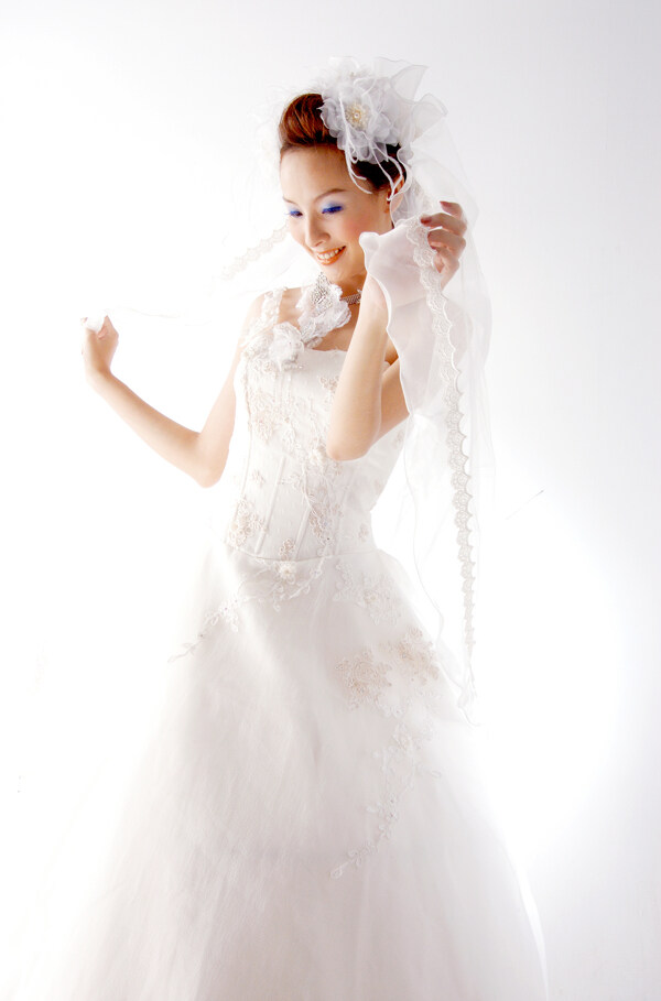 婚紗攝影樣片美麗新娘圖片