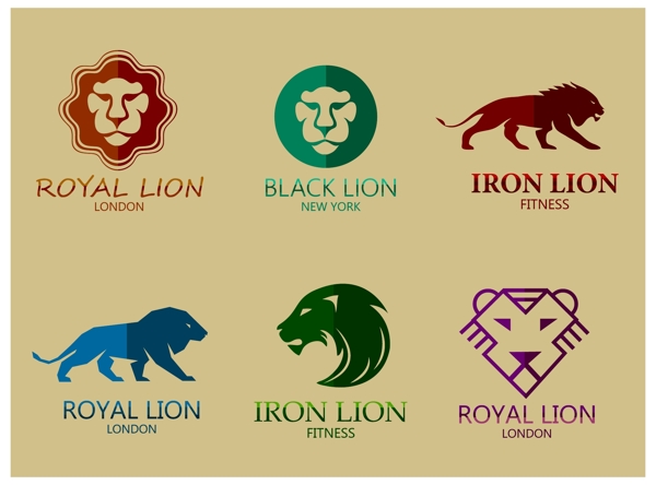 狮子LOGO标志