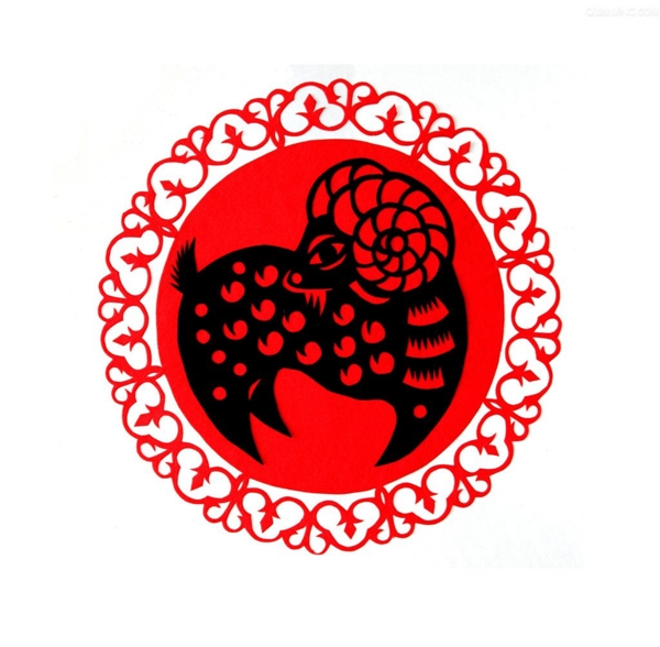 羊年素材剪紙