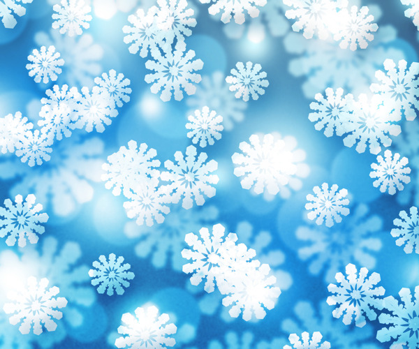 冬天的雪藍(lán)背景虛化背景