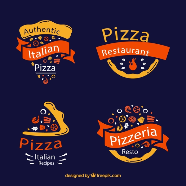 披萨快餐标志图片
