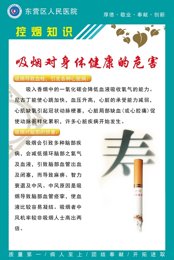 控煙知識展板免費下載