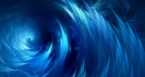 蓝色漩涡油画背景图片