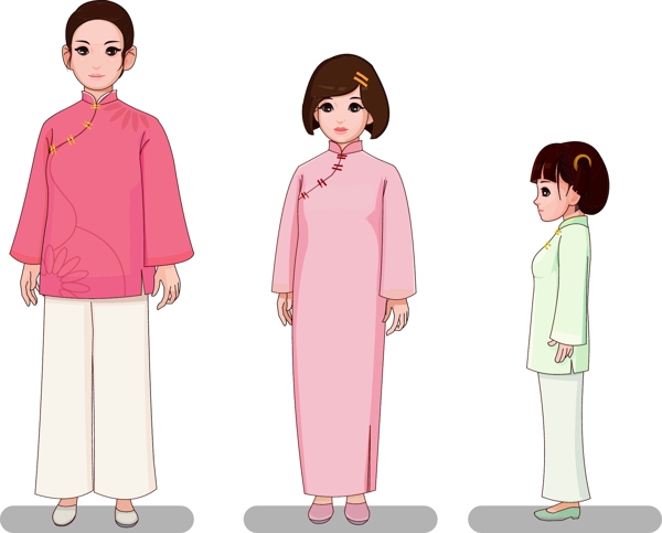 民國(guó)人物矢量插畫(huà)設(shè)計(jì)