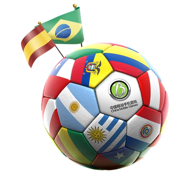 足球国旗装饰元素