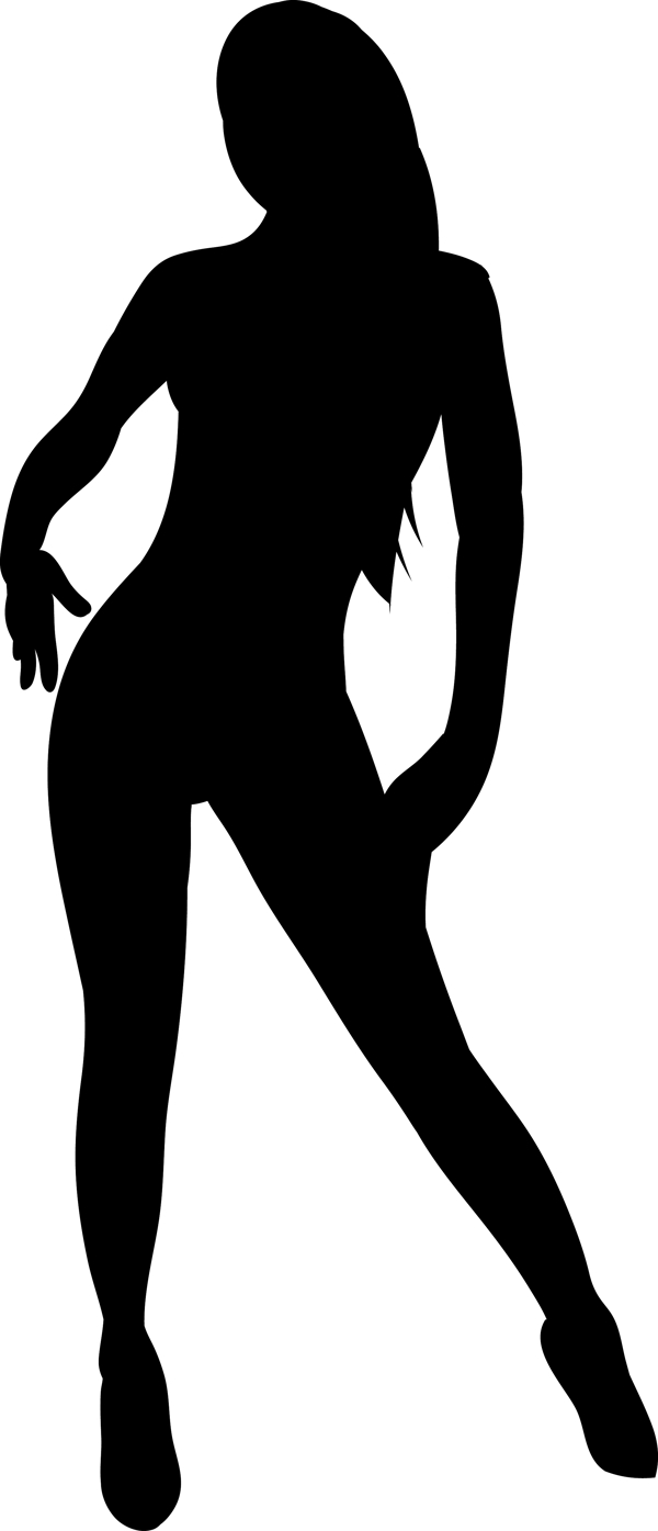 女人剪影矢量
