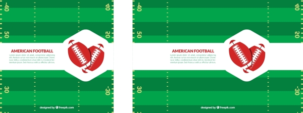美式足球运动的绿色背景