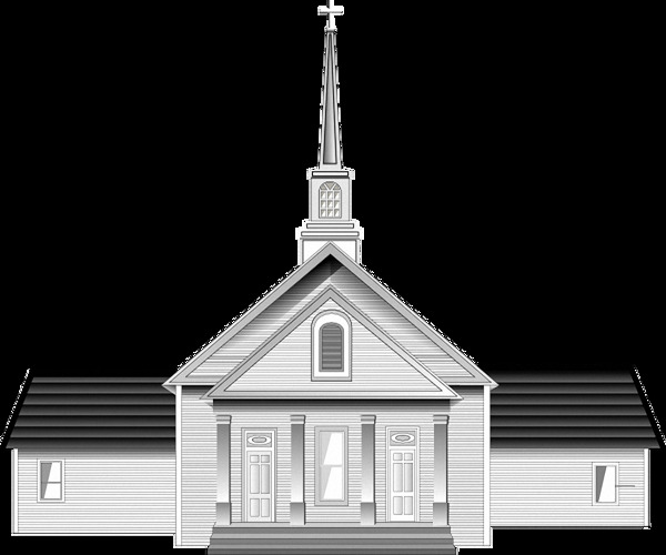 简约小教堂免抠png透明图层素材
