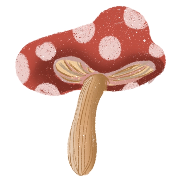 蘑菇装饰图案手绘