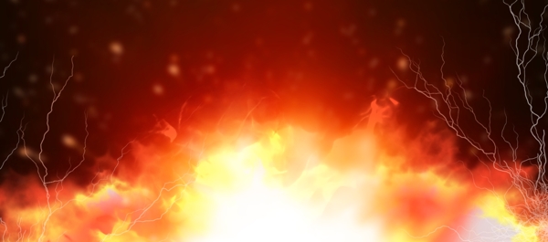 爆炸火焰游戏Banner背景