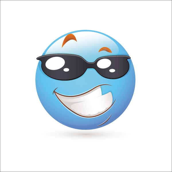 微笑符號面矢量聰明的表達(dá)