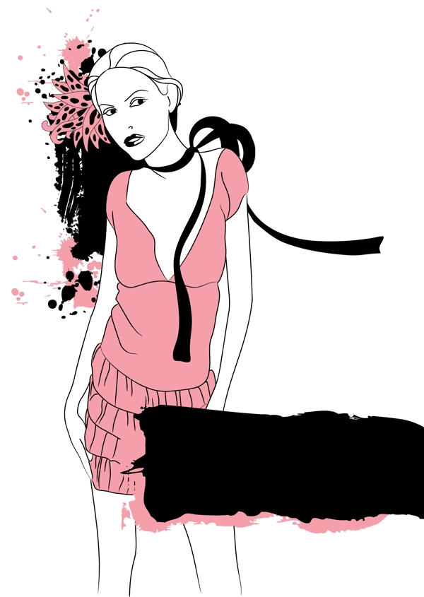 女性服裝模特