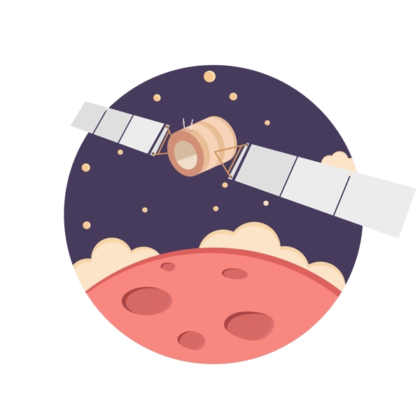 星空表面與航天器矢量元素