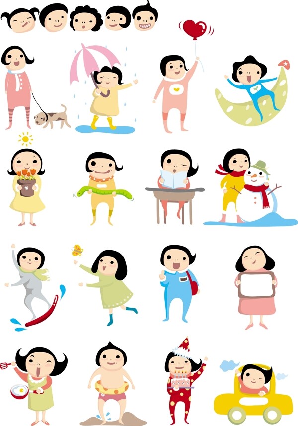 韓國卡通小孩220