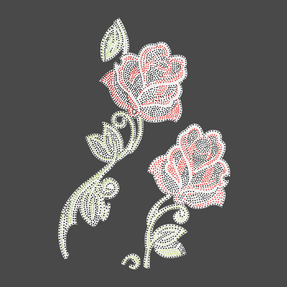 燙鉆植物花朵免費素材