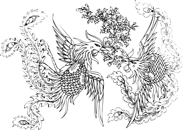 印花矢量圖動(dòng)物色彩花紋民族免費(fèi)素材