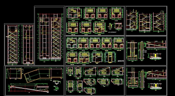 经典建筑CAD常用配景图块