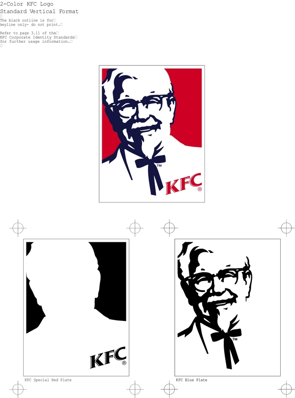 KFC肯得基肯德基矢量CDR文件VI設(shè)計(jì)VI寶典