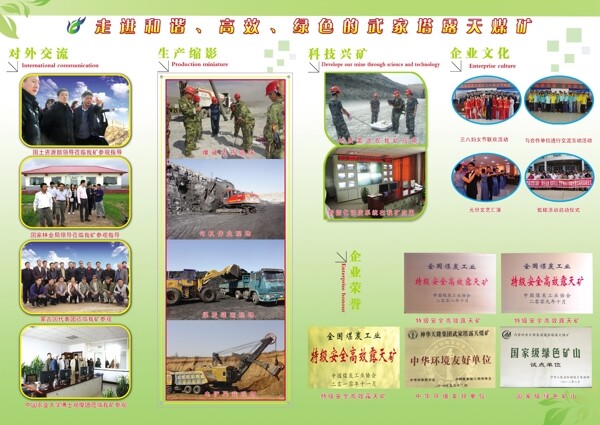 煤礦折頁圖片