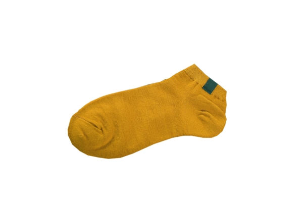 黄色袜子矮桩时尚