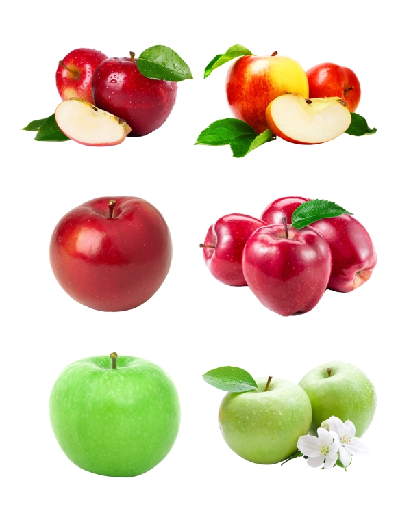 高清苹果青苹果红苹果素材