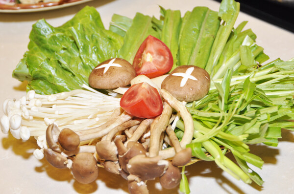 蔬菜排盤(pán)圖片
