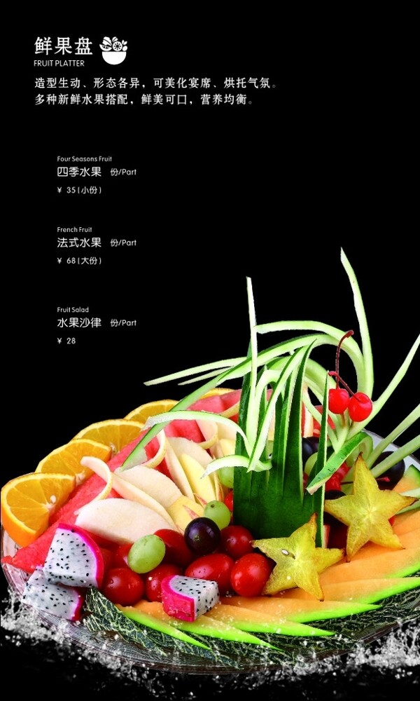水果拼盤圖片