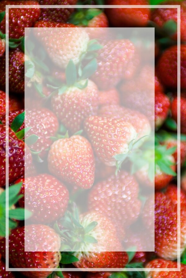 草莓宣传海报设计