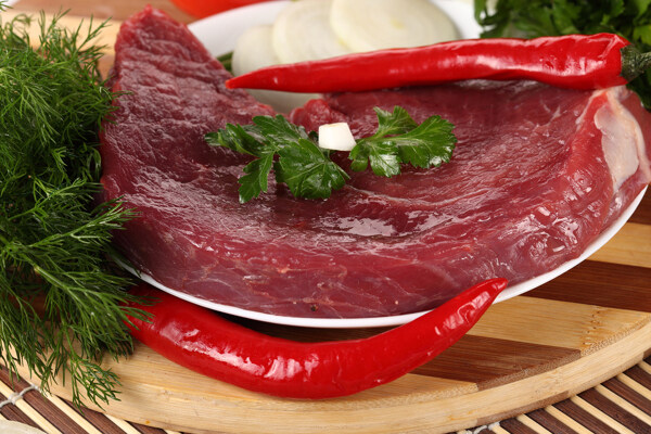 红椒和瘦肉图片