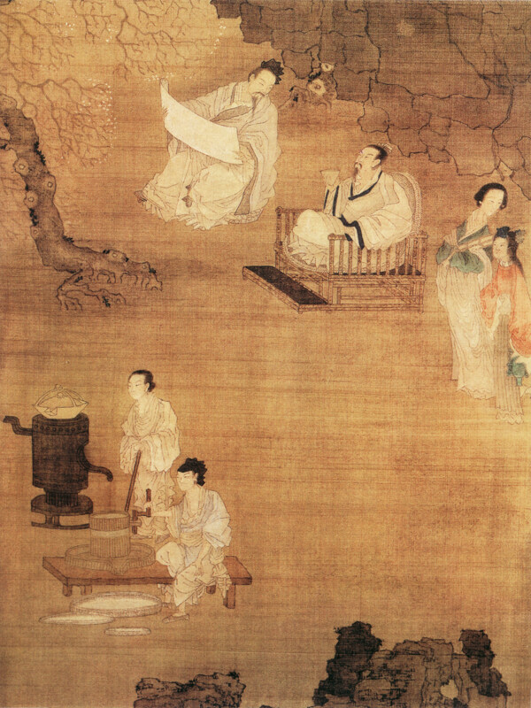 明朝古代人物民間人物人物壁畫中國文化人物畫像中國風(fēng)中華藝術(shù)繪畫