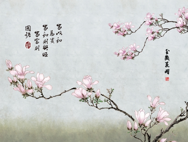 新中式背景墻