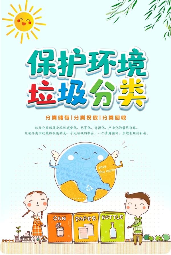 保護(hù)環(huán)境垃圾分類
