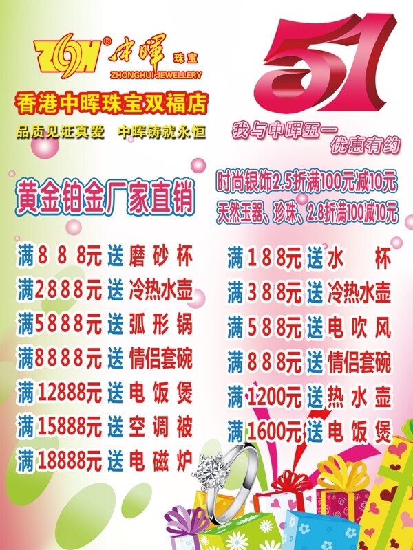 珠寶店海報圖片