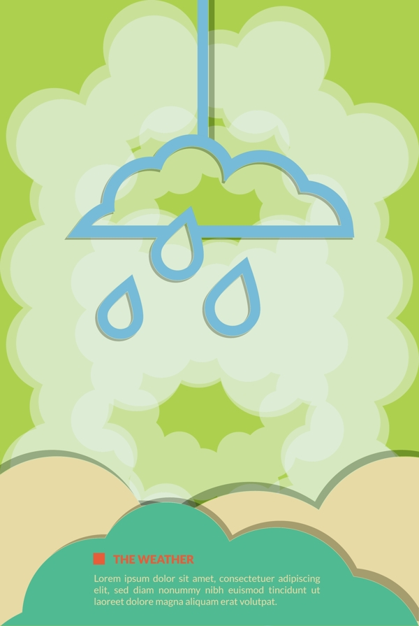 天氣矢量背景素材
