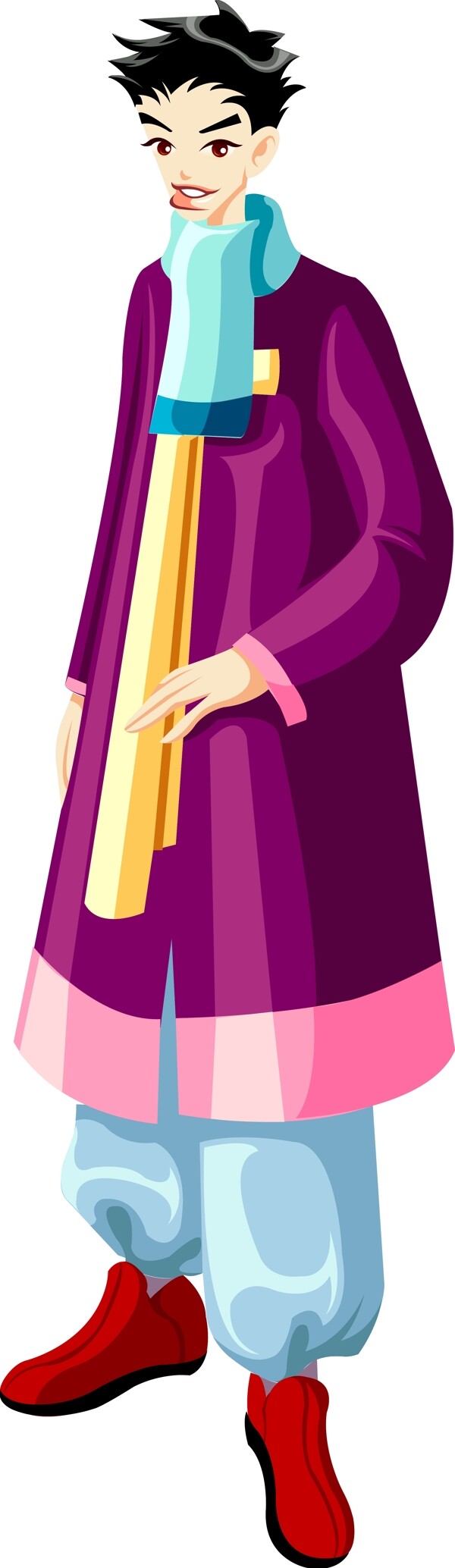 插畫時尚美女百態(tài)美女