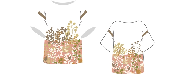 花卉服裝款式印花