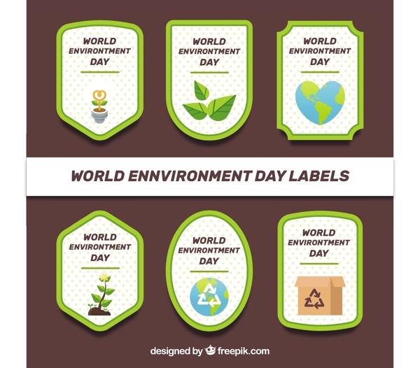 世界环境日标签与点背景收集
