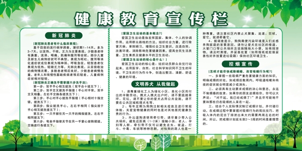 健康教育宣傳欄