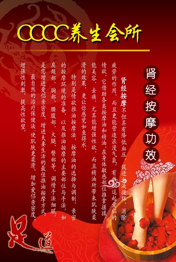 養(yǎng)生會(huì)所海報(bào)展板