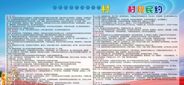 村規(guī)民約
