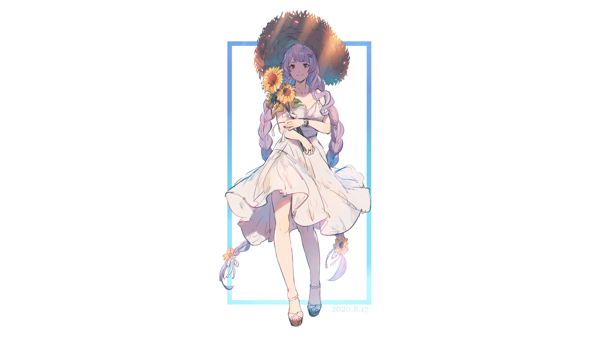彩色動漫人物插畫背景