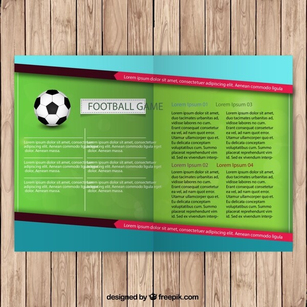 足球运动折页图片