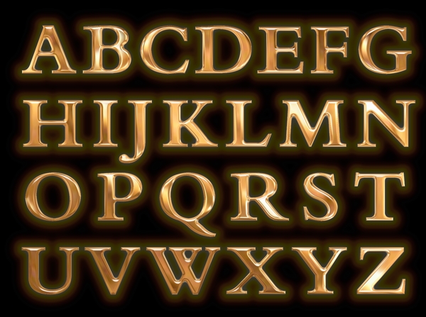 金屬字金屬字母圖片