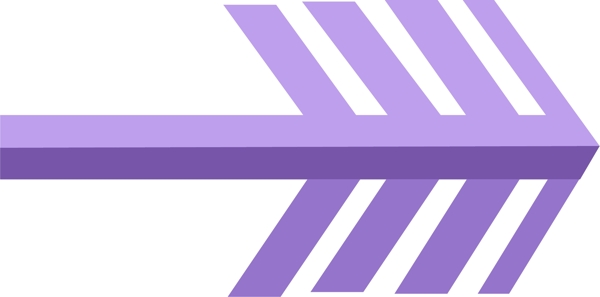 紫色动感指示箭头免抠元素下载