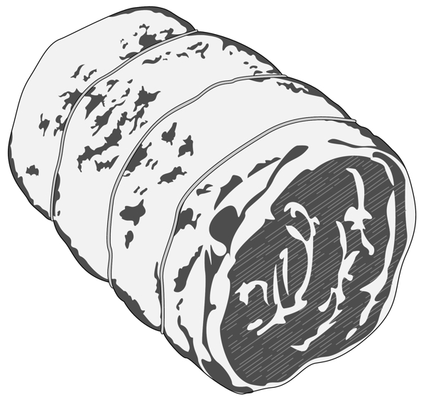 肉類食物矢量圖