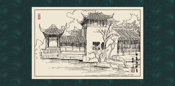 江南小鎮(zhèn)圖片